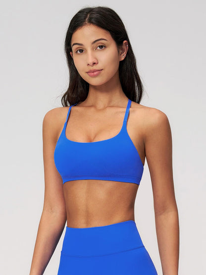 Seamless Cross Back Sports Bra, Adjustable Running Yoga Bra - image 15