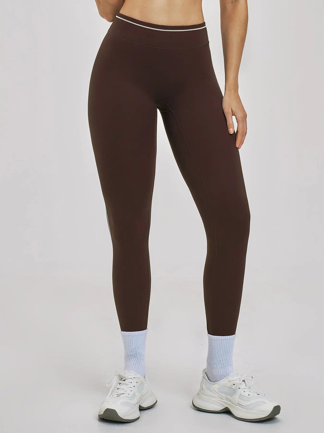 Cross-Border Colorblock Yoga Pants, High Waist Quick-Dry Tight Fit - image 2