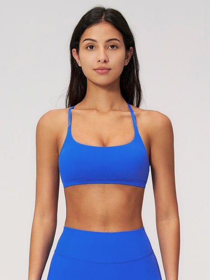 Seamless Cross Back Sports Bra, Adjustable Running Yoga Bra - image 13
