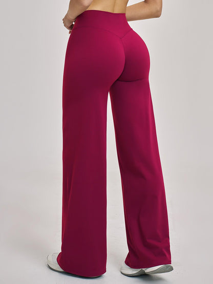 High Waist Flare Leg Yoga Pants, Casual Dance Workout Trousers - image 8