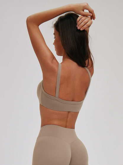 Cross-Border Textured Shoulder Straps Yoga Bra, Hollow Back Tight-Fitting Sports Innerwear - image 12