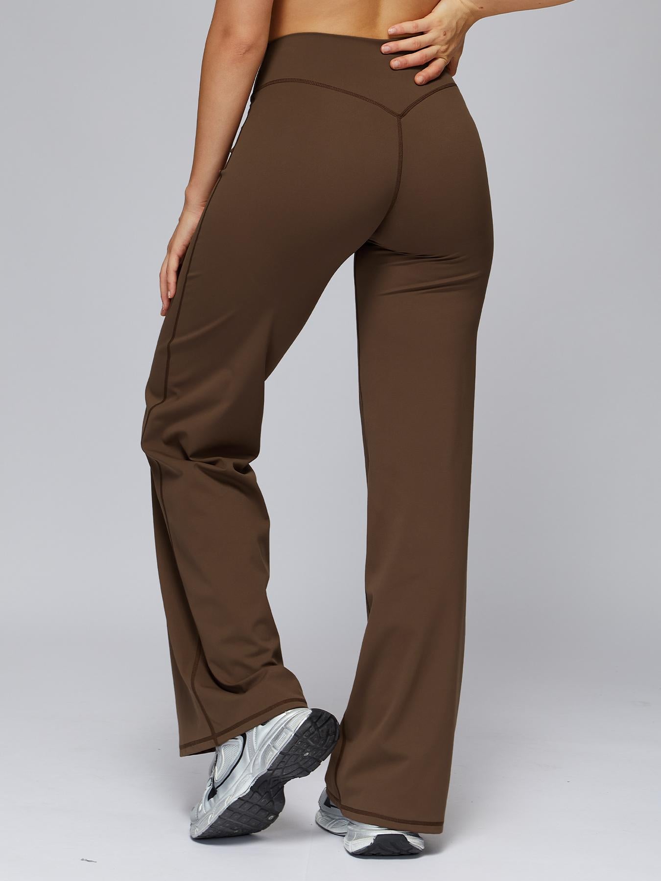 High Waist Flare Leg Yoga Pants, Casual Dance Workout Trousers - image 16