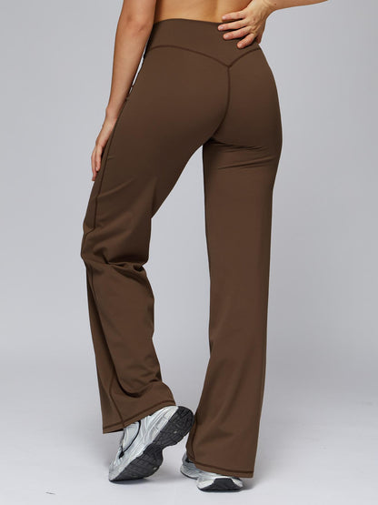 High Waist Flare Leg Yoga Pants, Casual Dance Workout Trousers - image 16