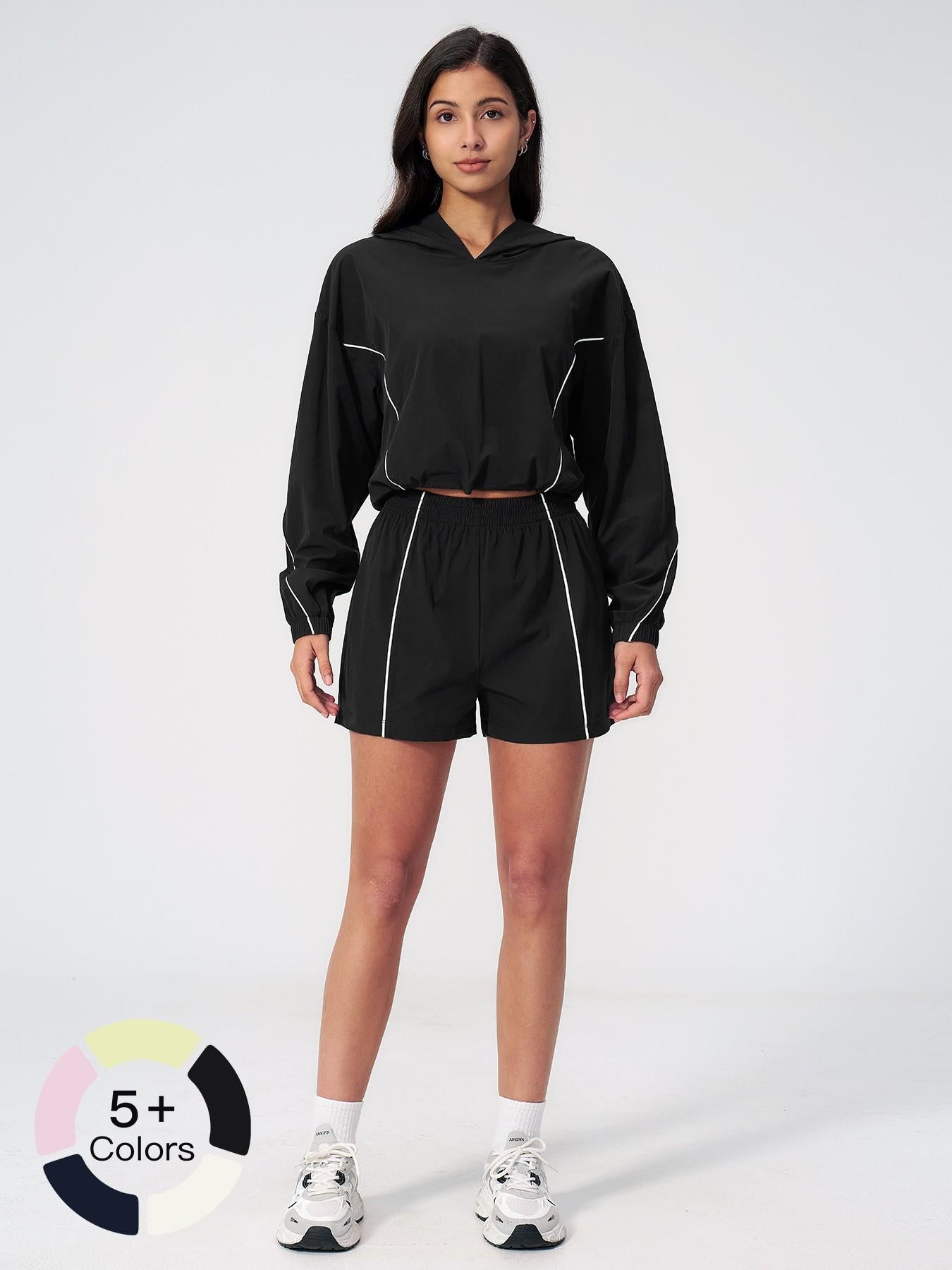 Summer Sports Sun Protection Set for Women, Colorblock Outdoor Casual Running Fitness Quick-Dry UV… - image 20