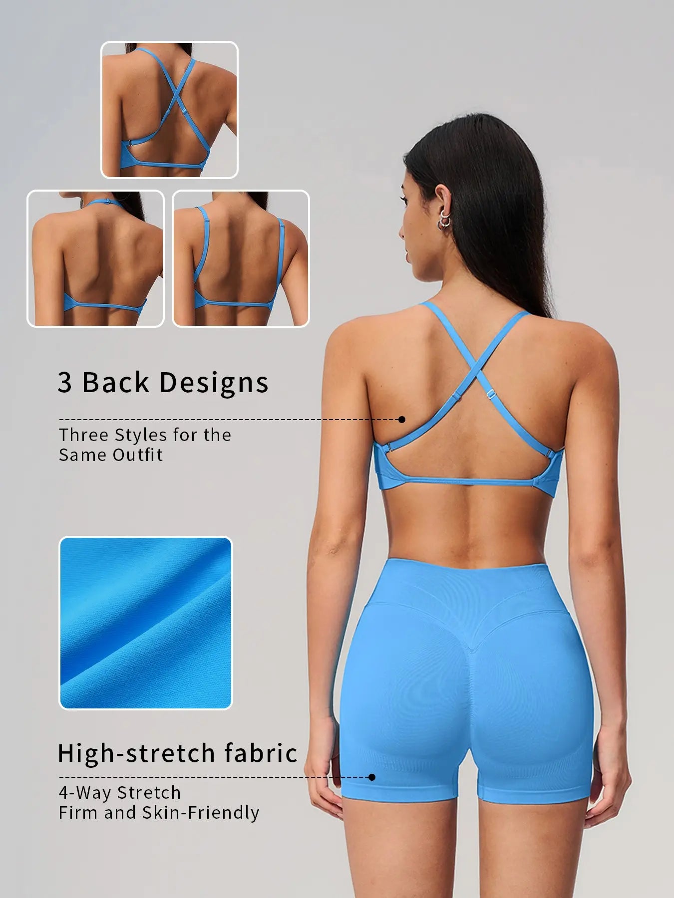 Seamless Yoga Set, Cross Back Design - image 2