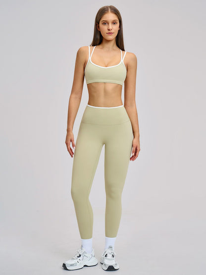 Women's Sporty Yoga Set, Solid Sports Sets - image 12
