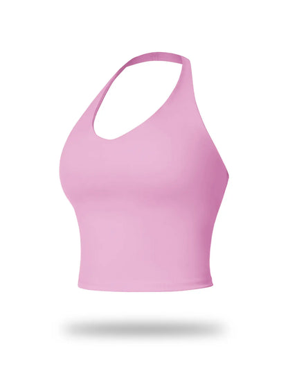 Women's Yoga Backless Tank Top, Quick-Dry Sleeveless Sports Bra