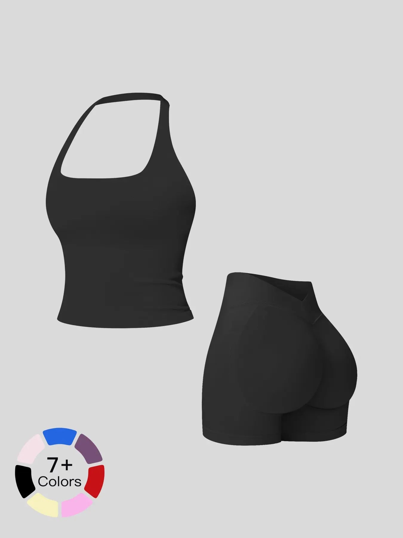 Seamless Yoga Set for Women, Tight Running Quick-Dry Sports Tank Top - image 6