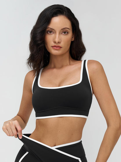Women's Yoga Bralette, Large Square Neckline - image 14