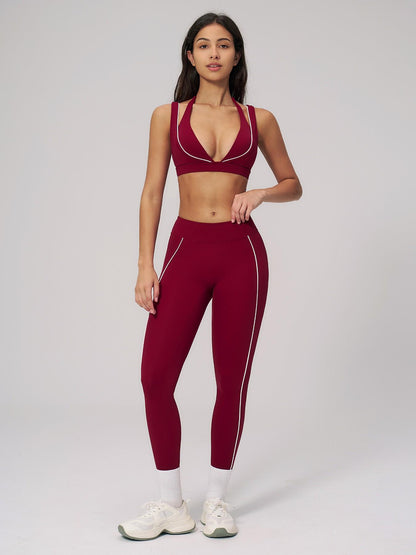 Women's Bare-Look Yoga Set, Bodycon Workout Set - image 14