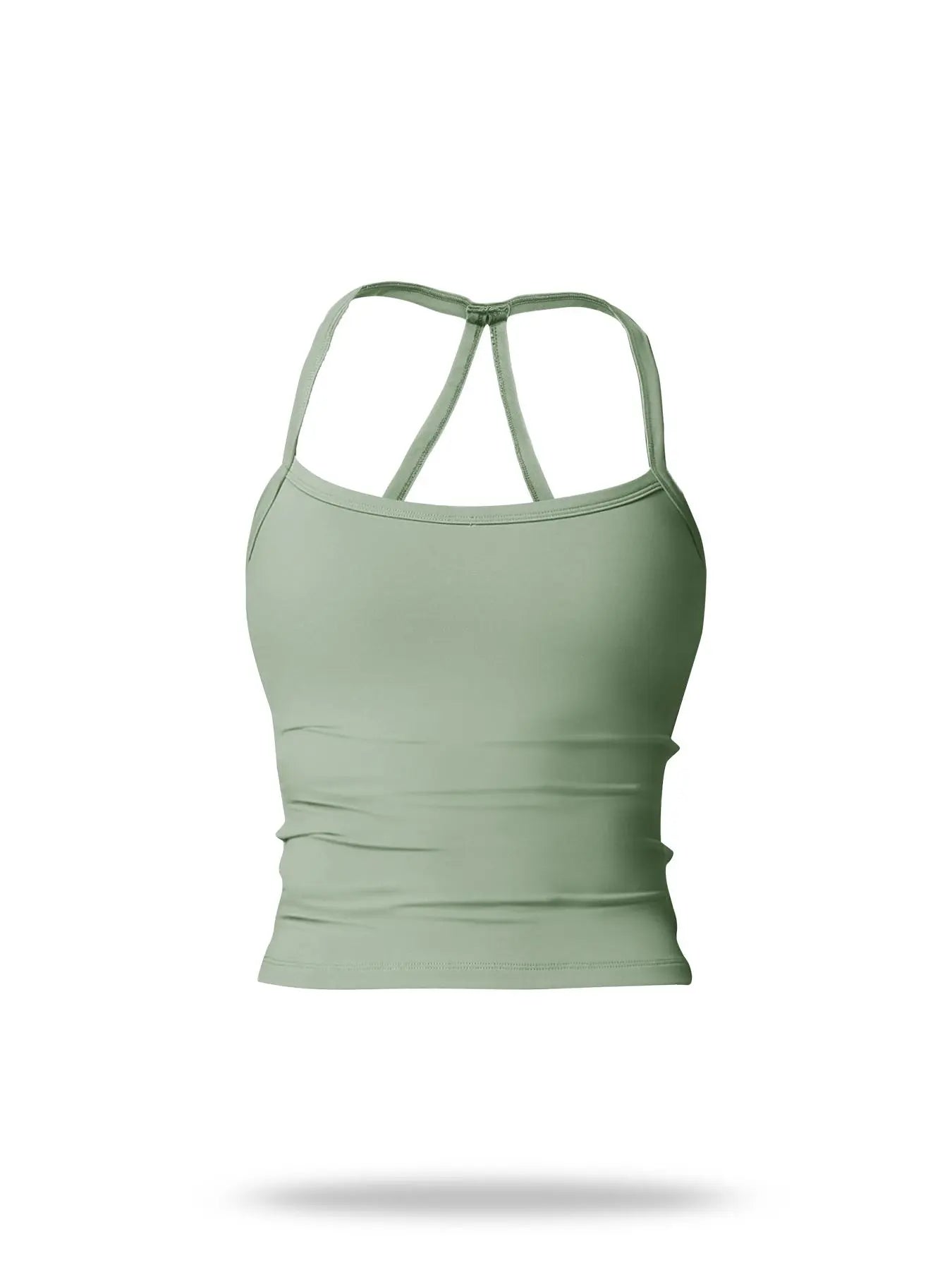 Women's Solid Backless Sports Cami Top, Quick Drying Breathable Sports Cami Top - image 5