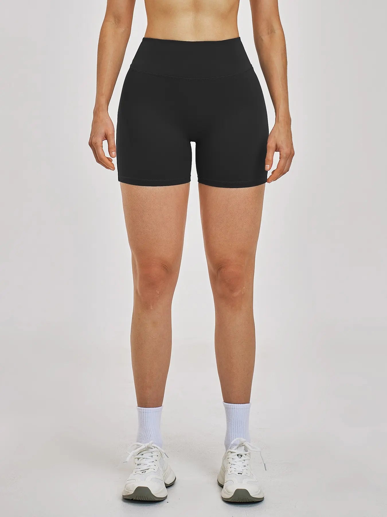 High-Waisted Fitted Yoga Shorts for Women, Cross-Border Flannel Sports Short Pants - image 6