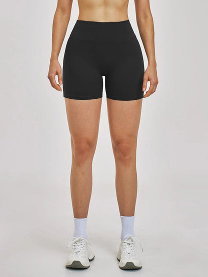 High-Waisted Fitted Yoga Shorts for Women, Cross-Border Flannel Sports Short Pants - image 6