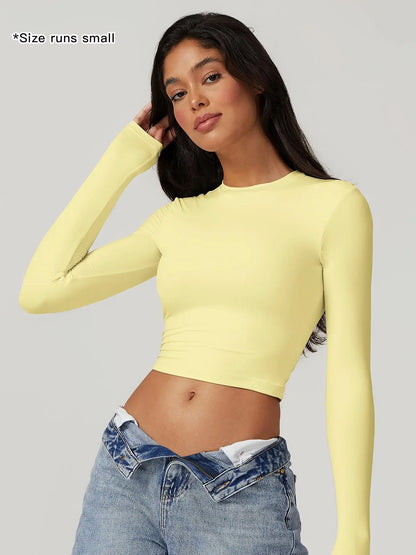 Women's Compression Sports Tee - Quick Drying Long Sleeve