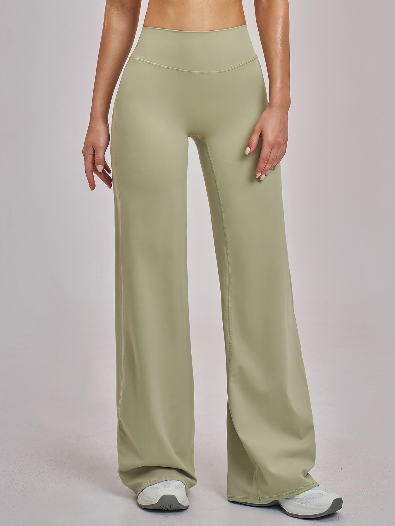 High Waist Flare Leg Yoga Pants, Casual Dance Workout Trousers - image 9