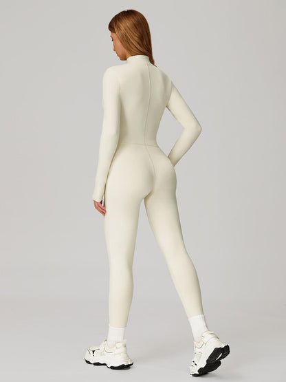 One-Piece Bodysuit with Stand Collar and Zipper, Warm Long Sleeve Outdoor Leisure Sports Fitness Yoga… - image 13