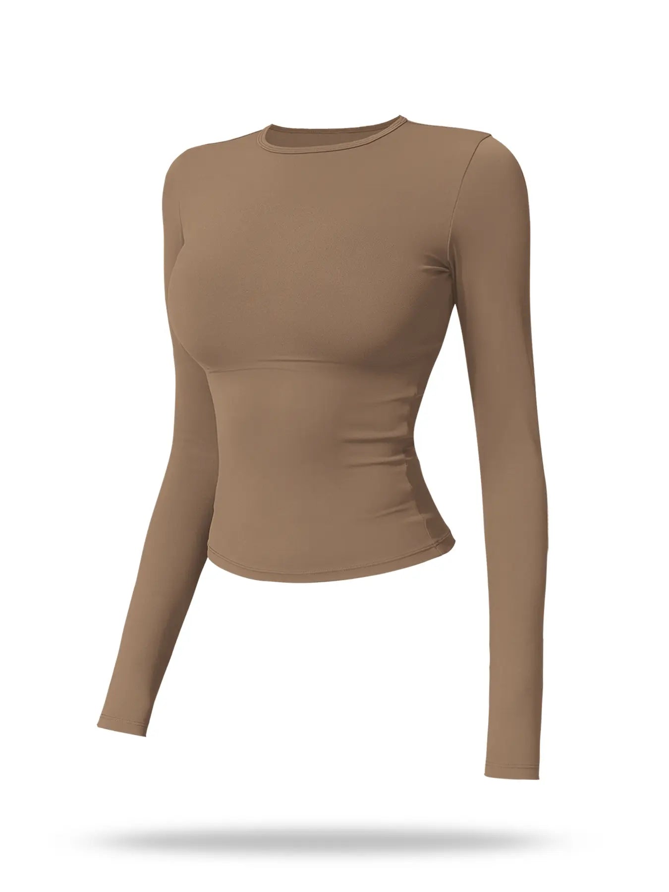 New Fleece Long Sleeve Yoga Top, High Strength Fitness Wear