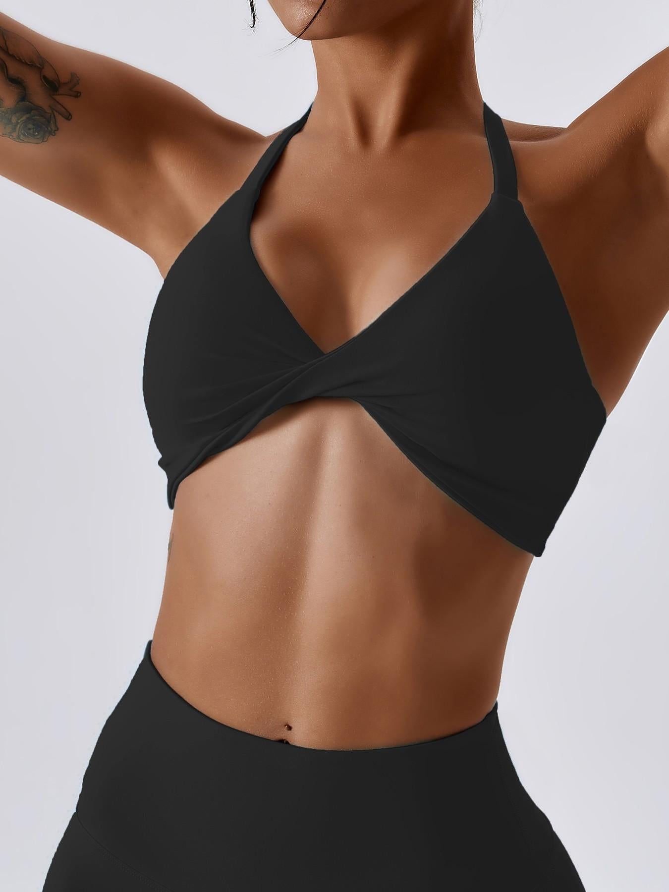Nude Feel Yoga Sports Bra, Outdoor Running Backless Fitness Lingerie - image 12