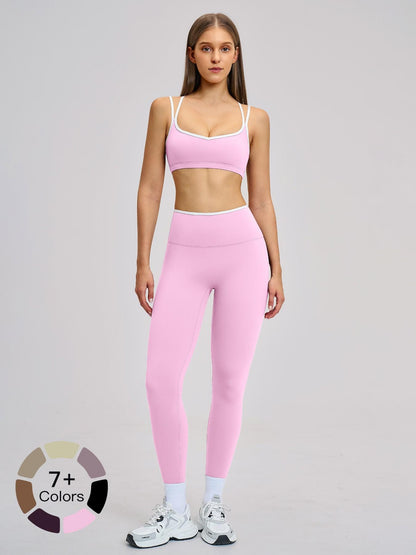 Women's Sporty Yoga Set, Solid Sports Sets - image 24