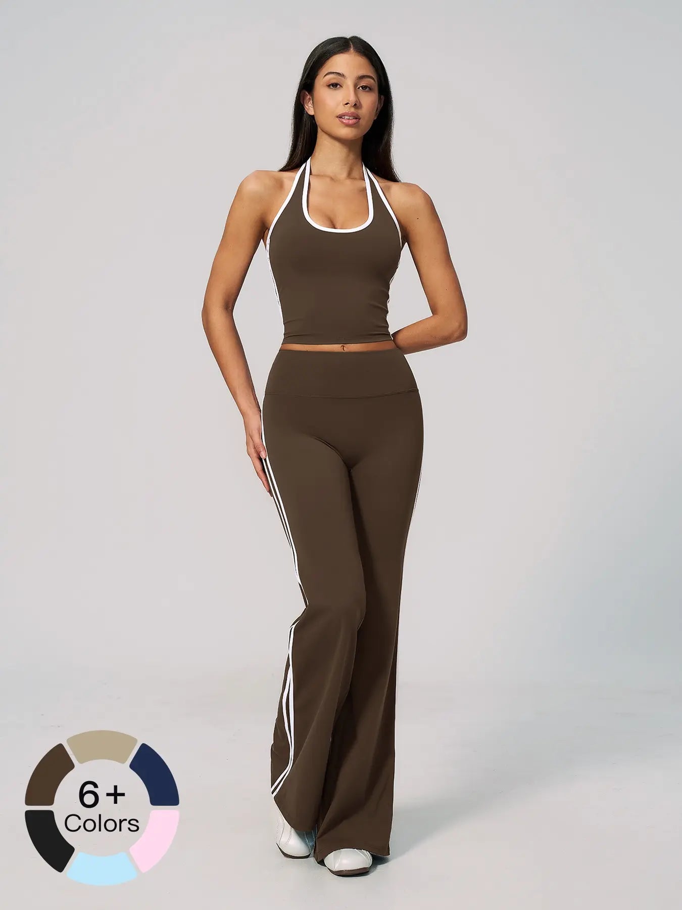 Bare Feel Sport Set, Colorblock High Waist Shaping Comfortable Outerwear - image 5