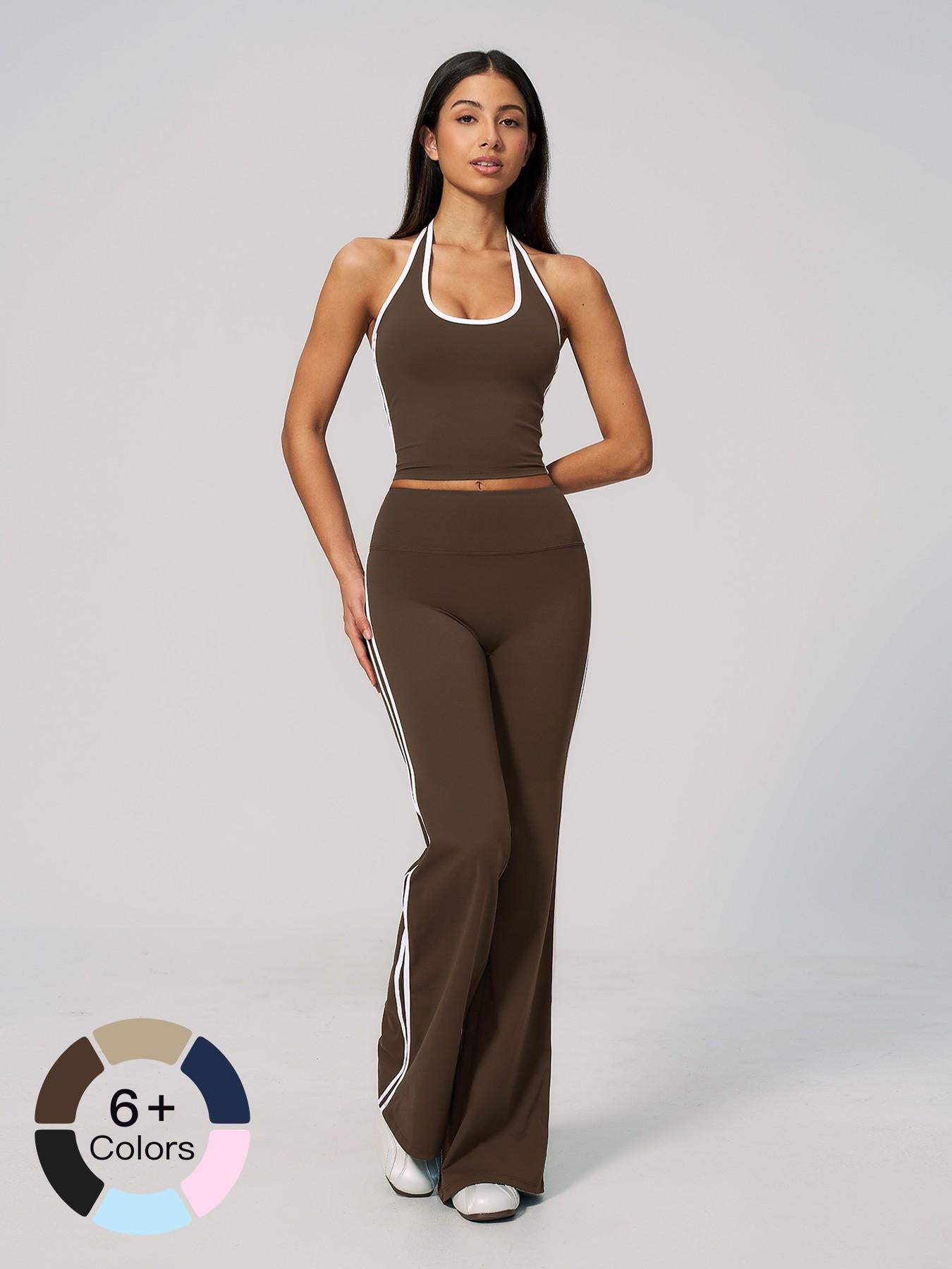 Bare Feel Sport Set, Colorblock High Waist Shaping Comfortable Outerwear - image 23