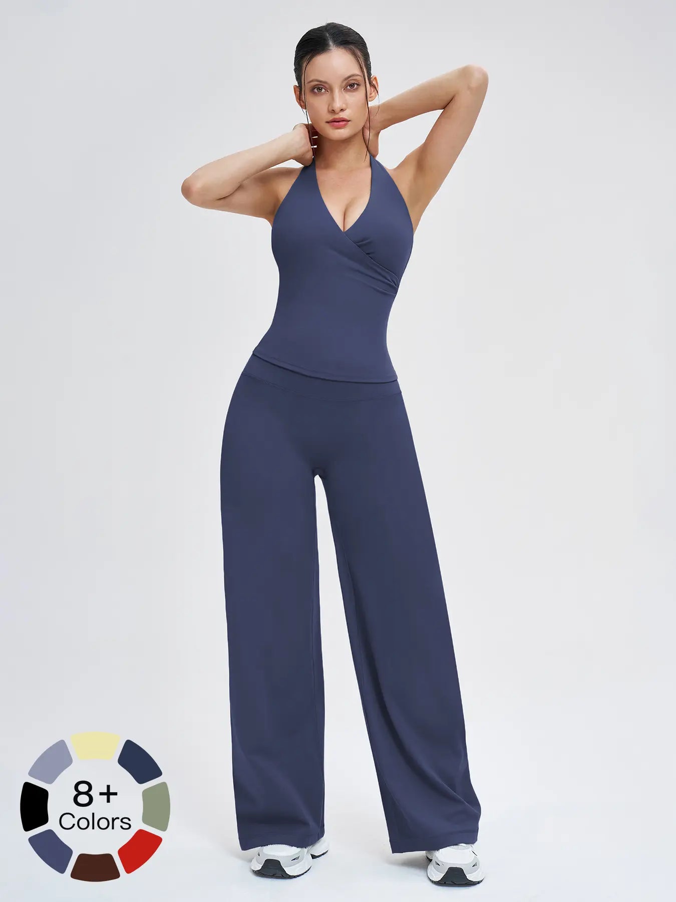 Women's Yoga Set, Medium Backless Tight-Fitting Design