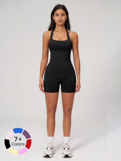 Seamless Yoga Set for Women, Tight Running Quick-Dry Sports Tank Top - image 22
