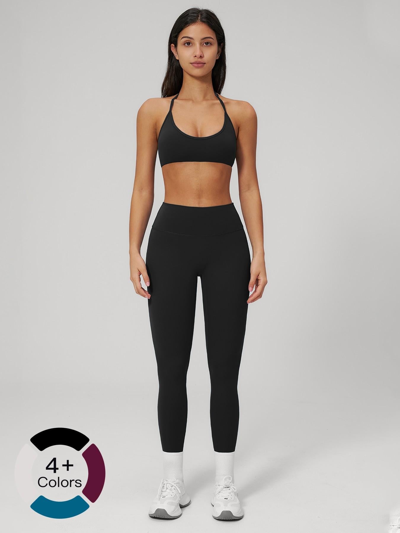 Women's Fleece Yoga Set, Quick-Dry Bra and Workout Pants - image 19