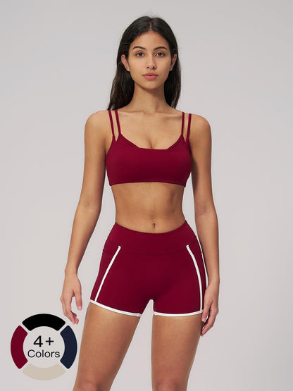 Women's Bare-Look Yoga Set, Contrast Stitching - image 13