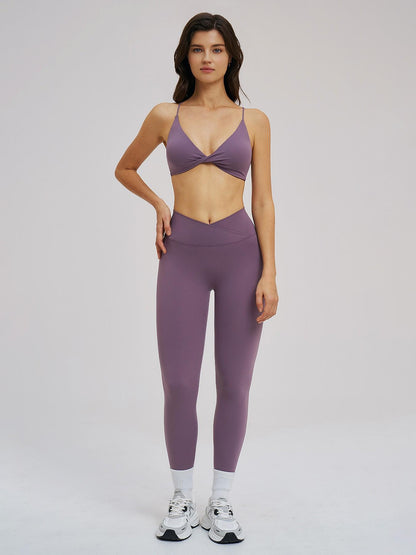 Cross-Border Yoga Set, Fleece-Lined Thin Strap Back Support Tight Fit - image 10