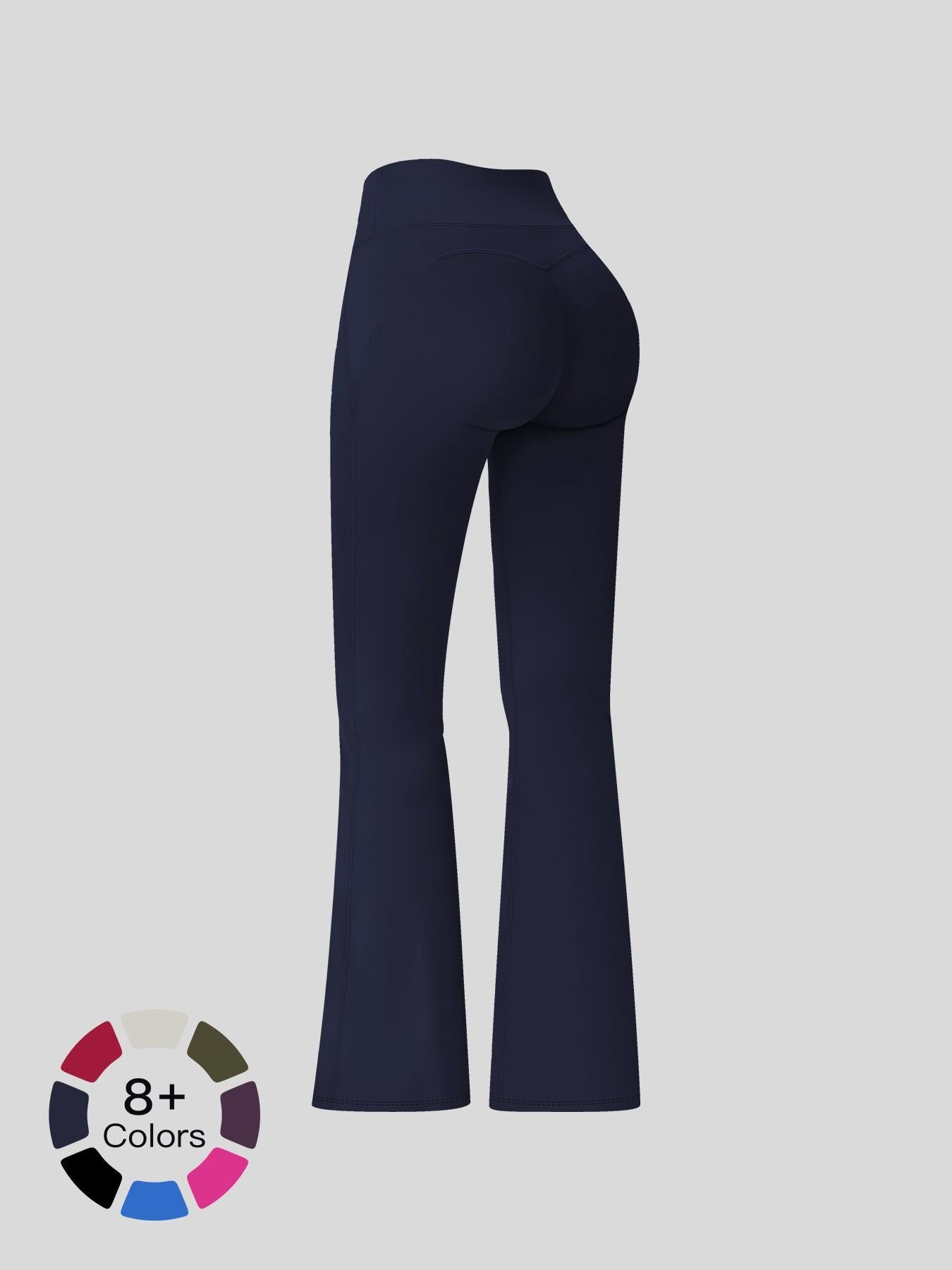 Cloudy Sensation Sport Long Pants, High Waist Butt Lifting Wide Leg Outerwear Bell Bottoms - image 16