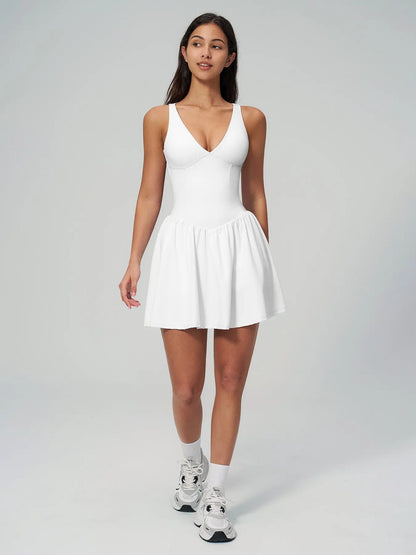 Cross-Border Fitness Yoga, Sporty Outdoor Running Tight Tank Dress - image 9