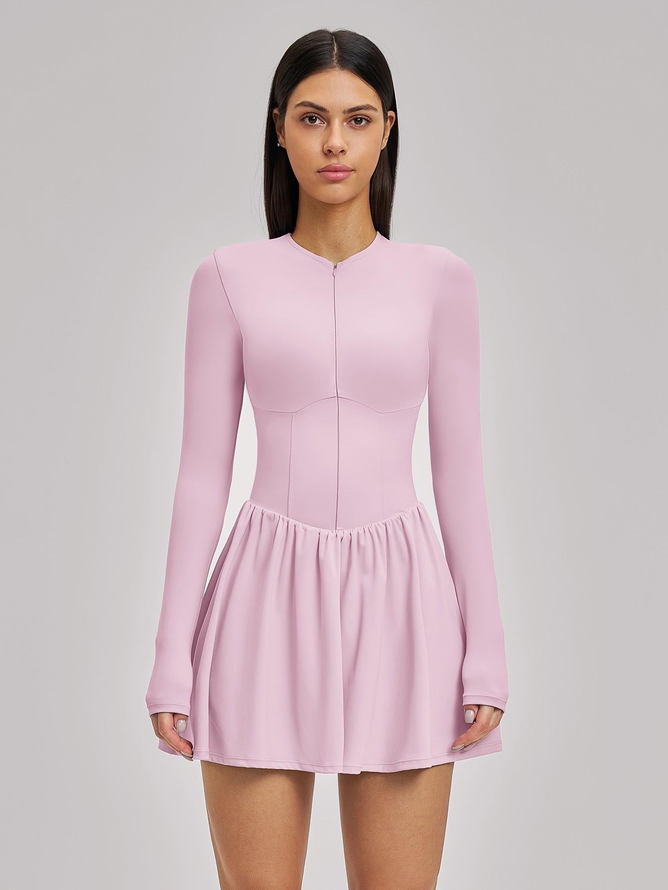 Nude Feel Two-Piece Tennis Skirt, Anti-Slip Inner Layer - image 12