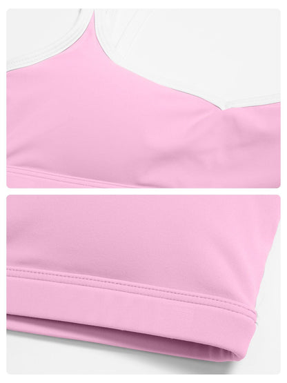 Colorblock Skin-Touch Stretch Sports Bra, Sporty Bra - image 13