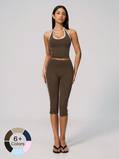 Women's High-End Fitness Set, Halter Neck with Bra Padding - image 20