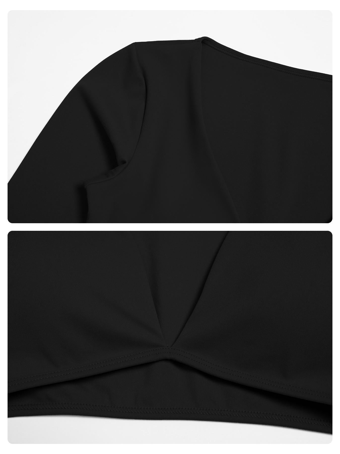 Women's Long Sleeve Yoga Set, Sporty Plain - image 17