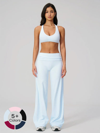 Women's Summer Fashion Yoga Set, Backless Sportswear