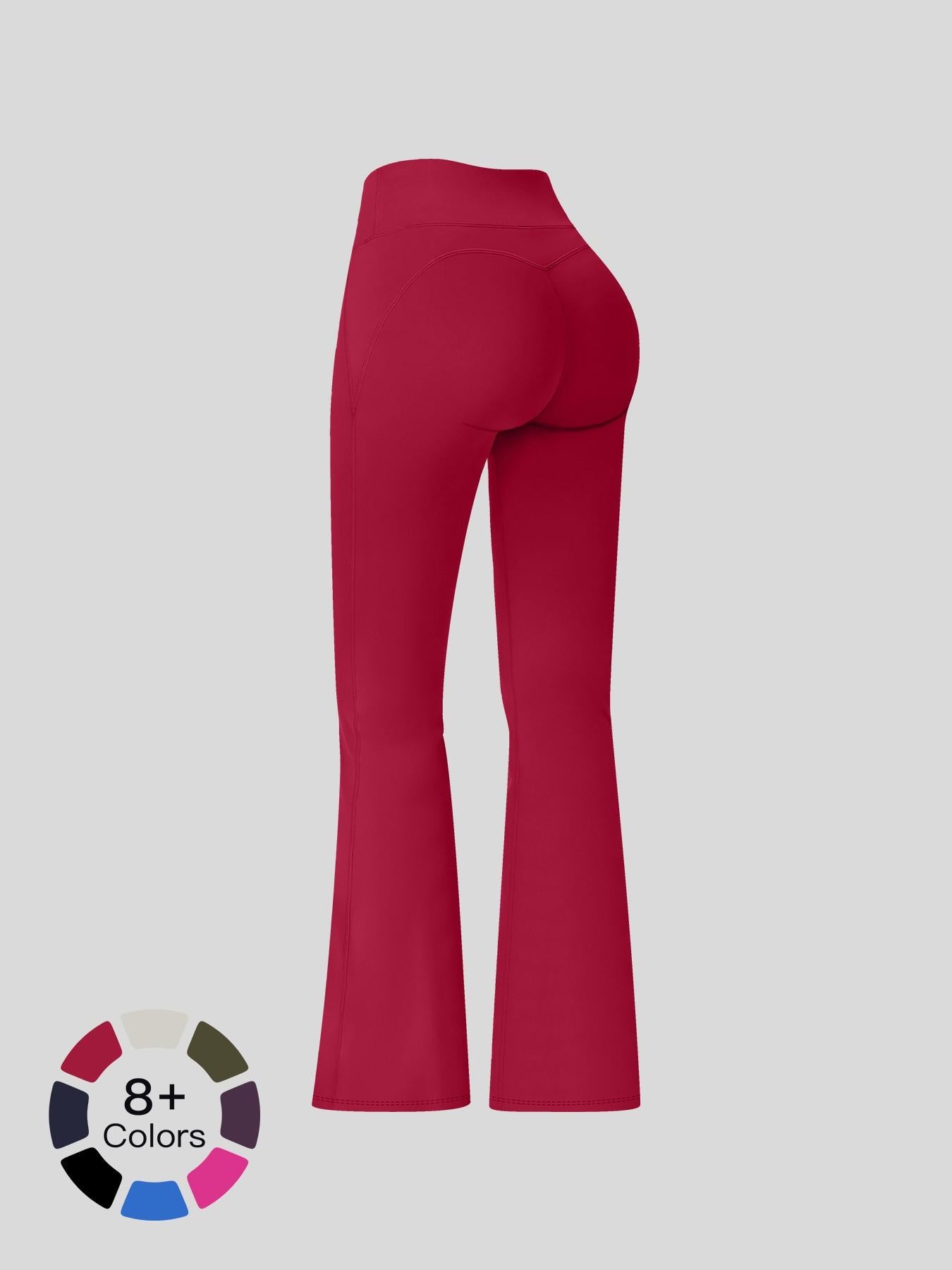 Cloudy Sensation Sport Long Pants, High Waist Butt Lifting Wide Leg Outerwear Bell Bottoms - image 15
