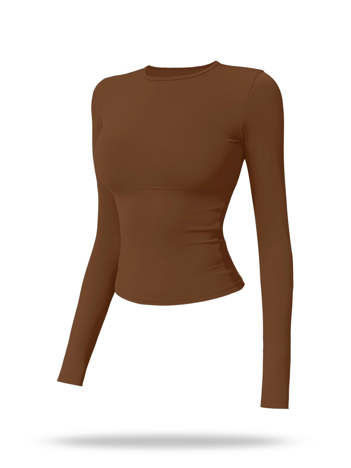 New Fleece Long Sleeve Yoga Top, High Strength Fitness Wear - image 25