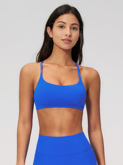 Seamless Cross Back Sports Bra, Adjustable Running Yoga Bra - image 14