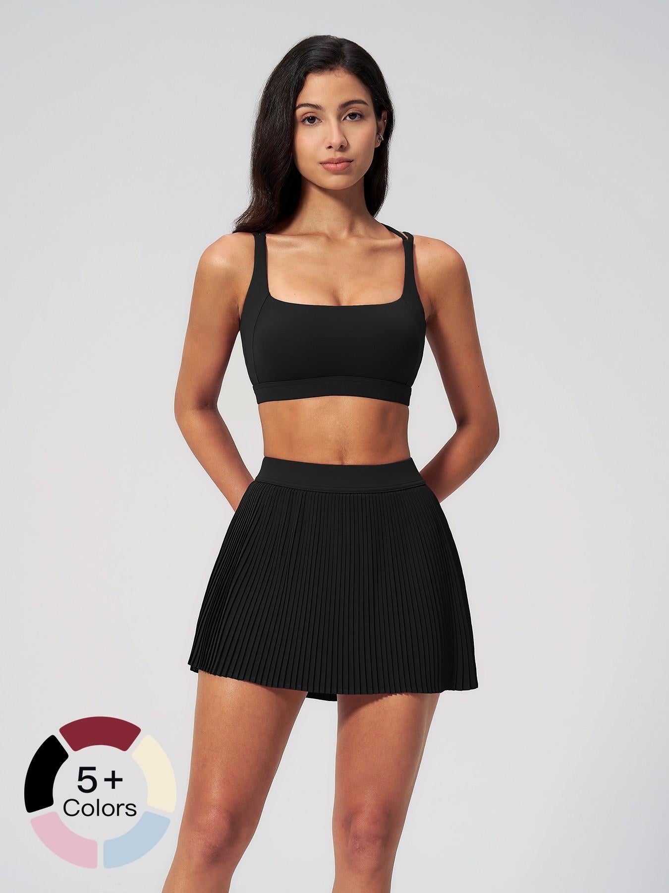 Women's Yoga Set with Shockproof Bra, Breathable Cloud-Like Sports Fitness Shorts - image 22