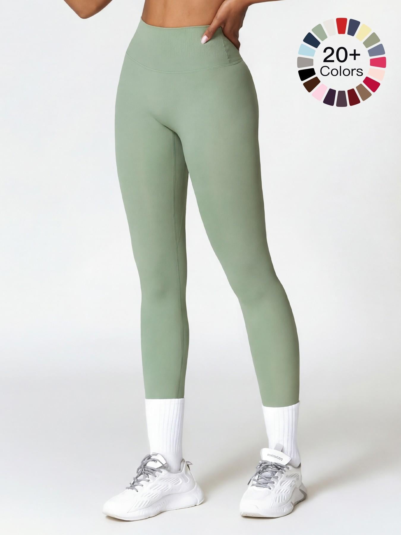 Women's High Waisted Sports Leggings, High Waists Leggings - image 21