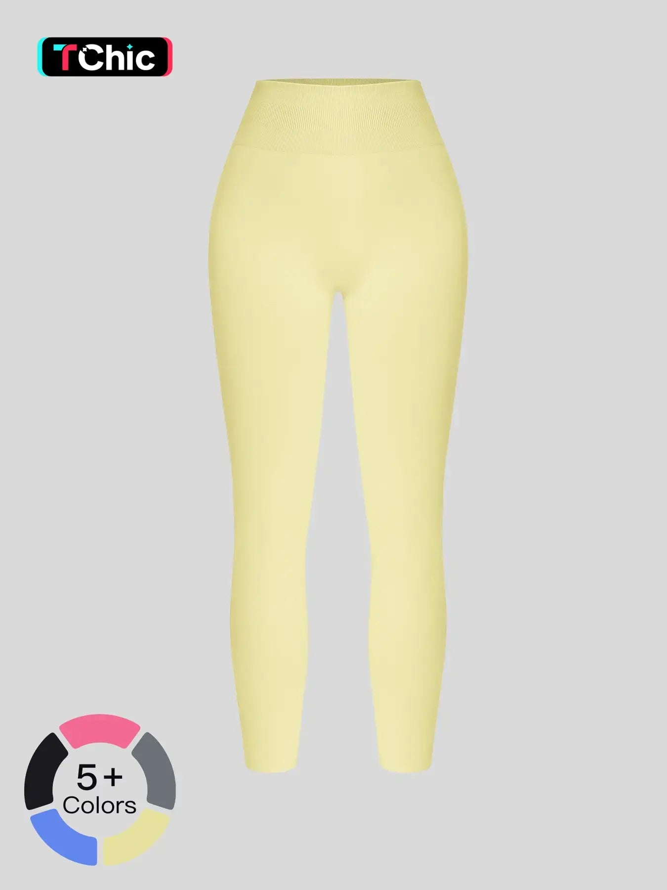 Women's Seamless High-Waisted Yoga Pants, Tight-Fitting Tummy Control