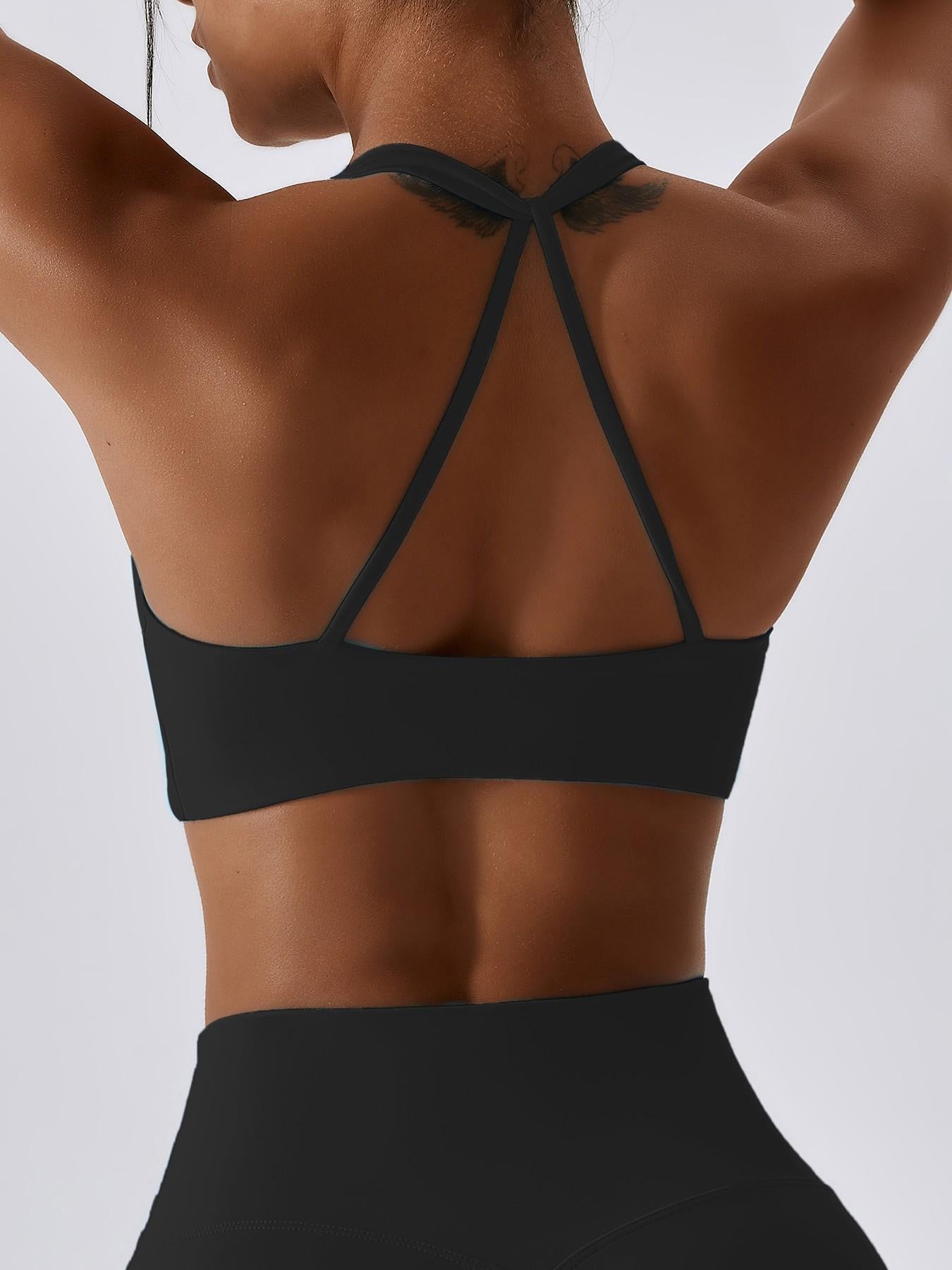 Nude Feel Yoga Sports Bra, Outdoor Running Backless Fitness Lingerie - image 16