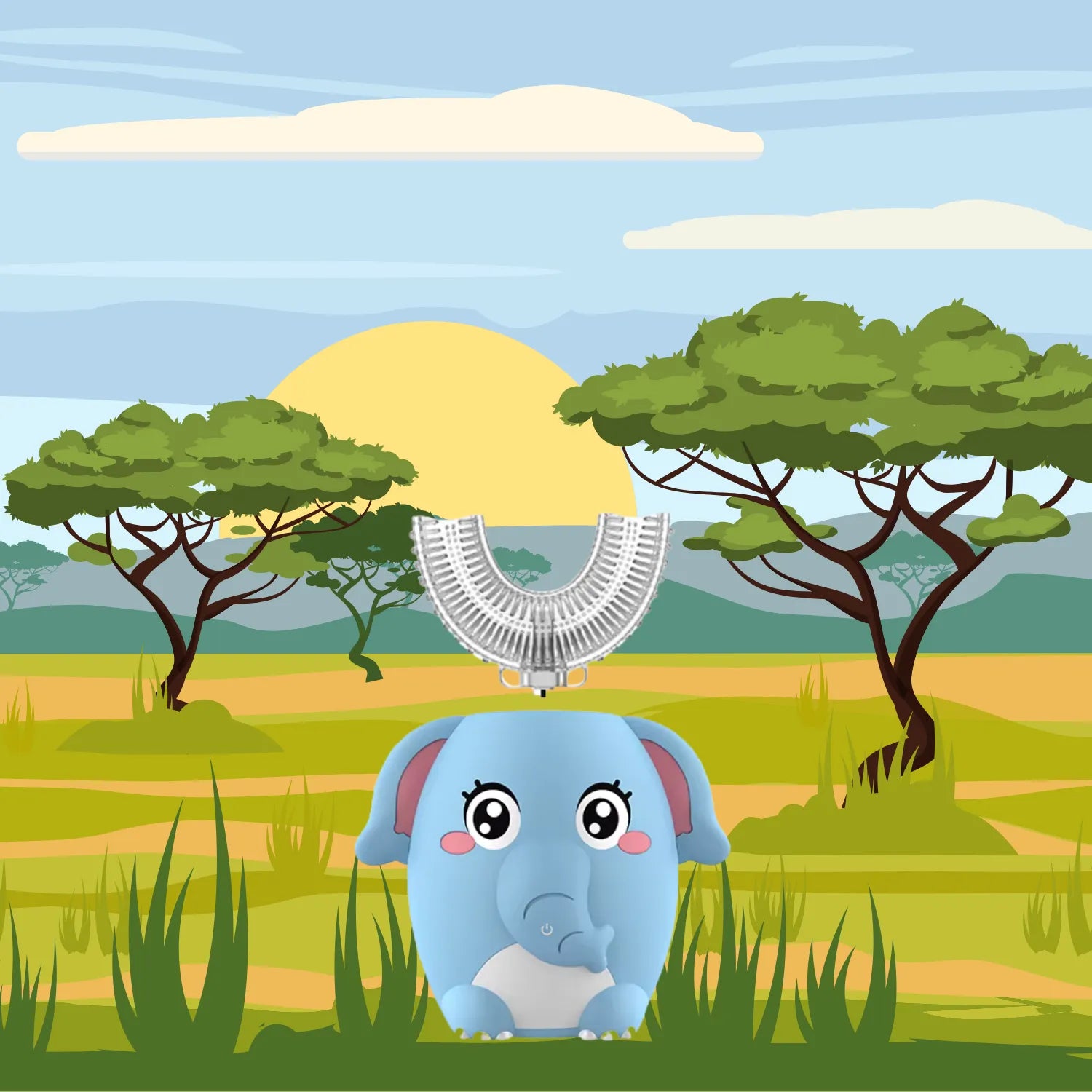 Elephant U-shape Kids Electric Toothbrush
