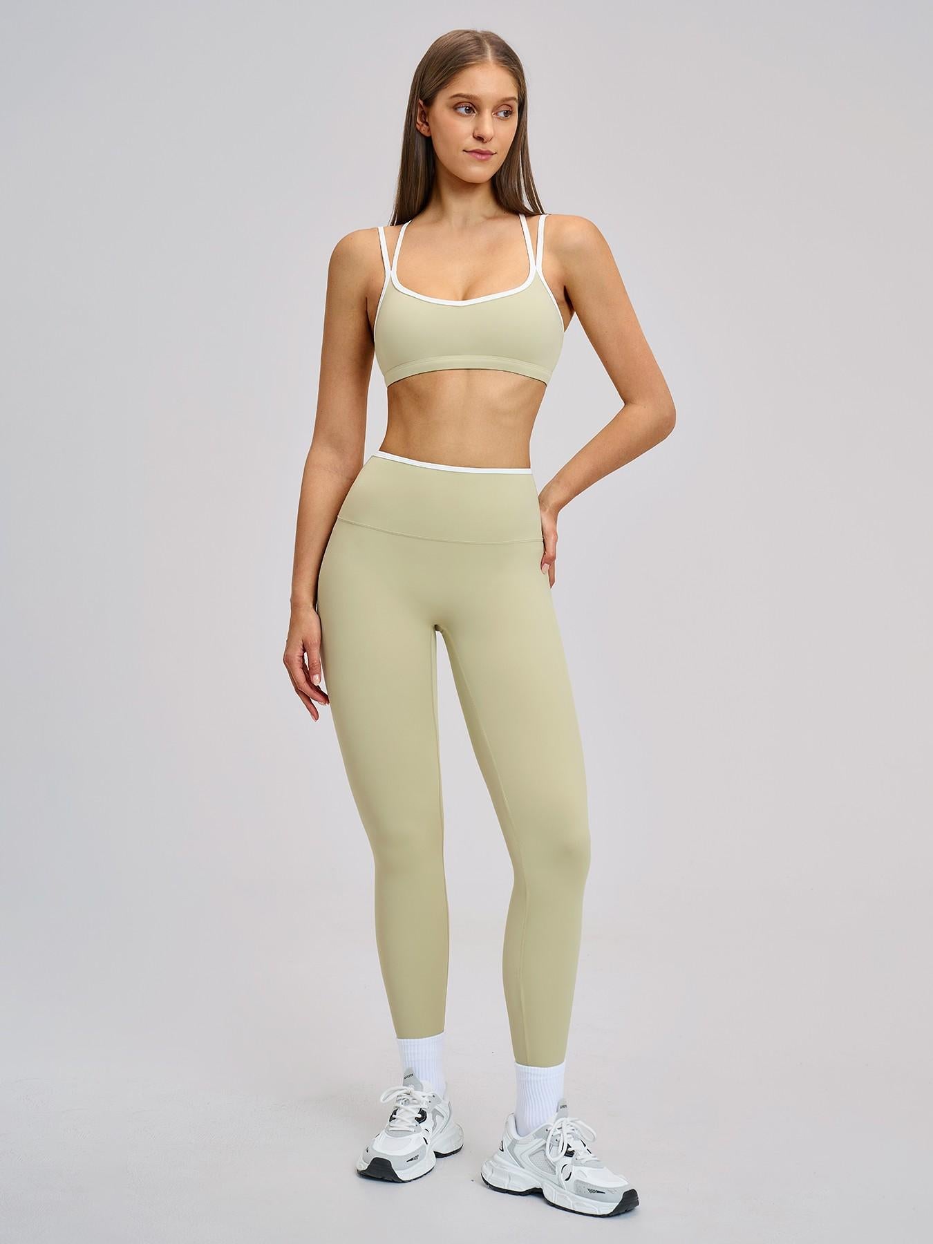 Women's Sporty Yoga Set, Solid Sports Sets - image 13