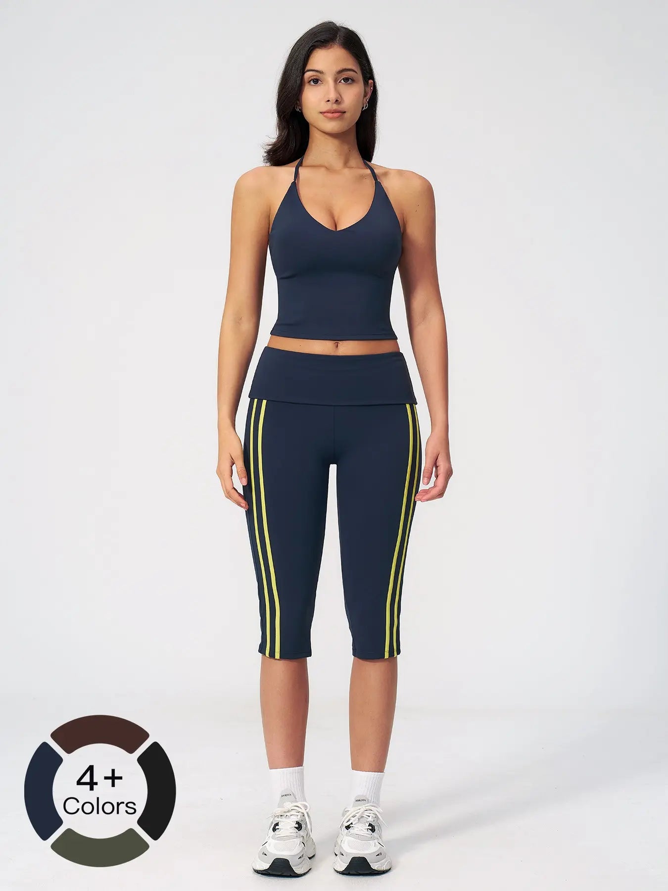 European and American Yoga Set, Two-Piece Activewear Set Sportswear for Outdoor Activities - image 5