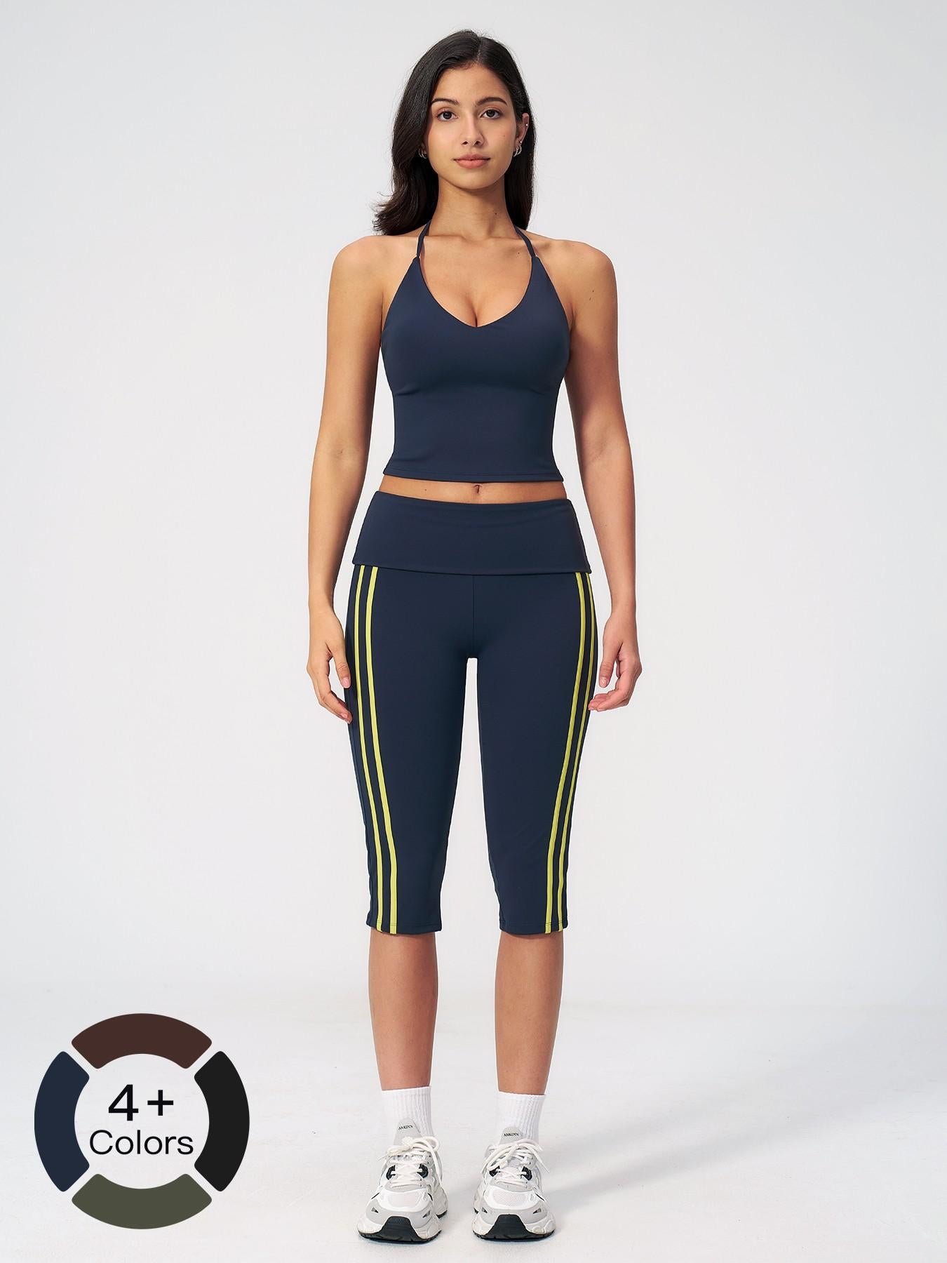 European and American Yoga Set, Two-Piece Activewear Set Sportswear for Outdoor Activities - image 20