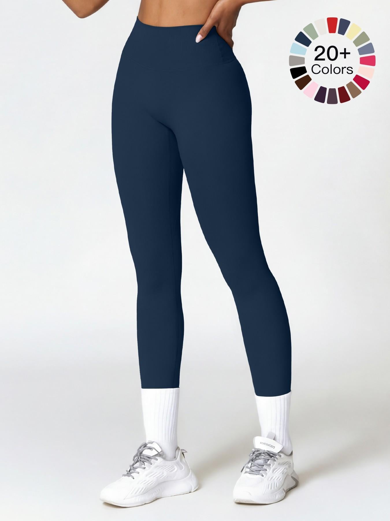 Women's High Waisted Sports Leggings, High Waists Leggings - image 20