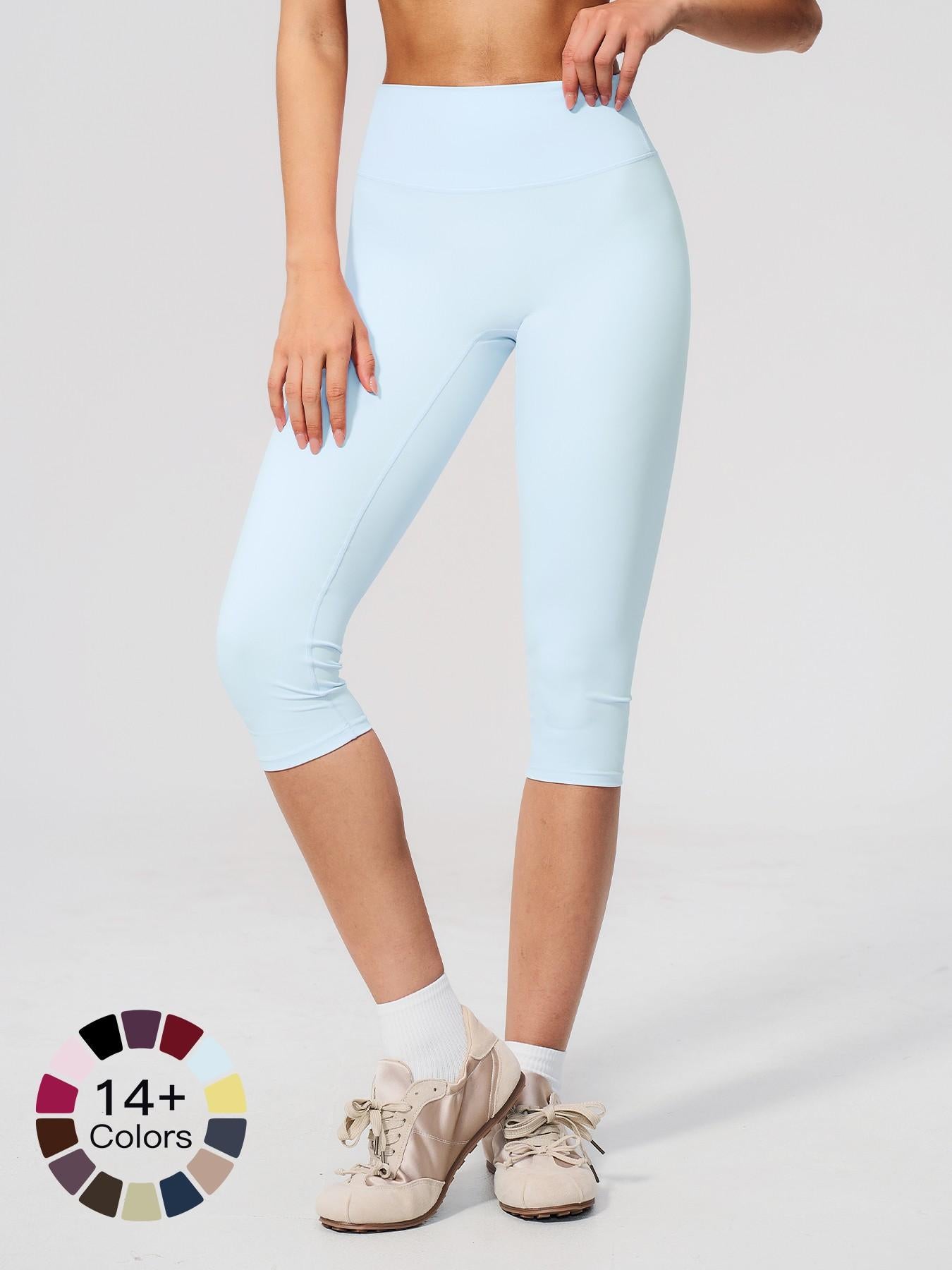 Cross-Border Fleece Yoga Pants, High-Waisted Tight Fit Slimming Gym Shorts - image 29
